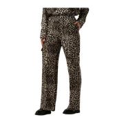 Luipaardprint Cargo Broek Refined Department , Brown , Dames