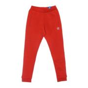 Rode Fleece Trainingsbroek Adidas , Red , Heren