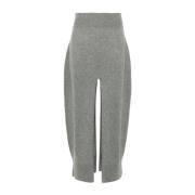 Grijze Melange Gebreide Midi Rok Stella McCartney , Gray , Dames