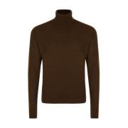 Walnootbruine Kasjmier-Zijde Sweatshirt Tom Ford , Brown , Heren