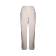 Casual Jersey Broek Zandkleur Max Mara , Beige , Dames