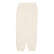 Fleece Trainingsbroek Wijde Pijpen Nike , Beige , Dames