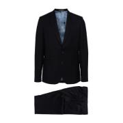 Blauwe Wollen Blazer en Broek Set Paul Smith , Blue , Heren