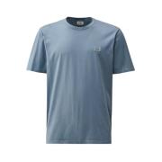 Flint Stone T-shirt Lichtgewicht Katoen C.p. Company , Blue , Heren