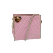 Pre-owned Cotton chanel-bags Chanel Vintage , Pink , Dames