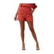 Oranje Katoenen Zomer Shorts Circle of Trust , Orange , Dames