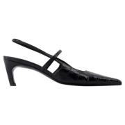 Leather heels TotêMe , Black , Dames