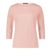 Gestreept U-hals Shirt Betty Barclay , Multicolor , Dames