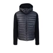 Gewatteerde Hoodiejas Zwart Colmar , Black , Heren