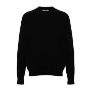 Stijlvolle Sweaters Collectie Palm Angels , Black , Heren