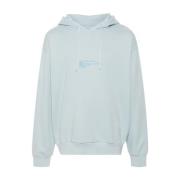 Blue Wings Logo Hooded Sweater Givenchy , Blue , Heren