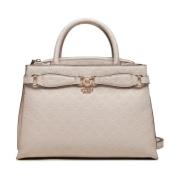 Arlena Handtas - Beige PU Leer Guess , Beige , Dames