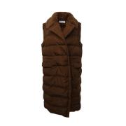 Bruine Leren Jas met Nepbont Max Mara , Brown , Dames