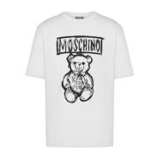 Teddy Bear Logo T-shirts en Polos Moschino , White , Heren