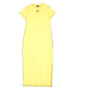 Icon Clash Maxi Jurk Lt Zitron Nike , Yellow , Dames