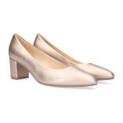 Gouden Blokhak Pump Elegant Comfortabel Gabor , Yellow , Dames