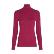 Geribbelde Pullover Top met col King Louie , Red , Dames