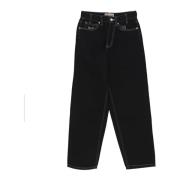 Handtekening Zwart/Wit Jeans HUF , Black , Heren