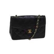 Pre-owned Canvas chanel-bags Chanel Vintage , Black , Dames