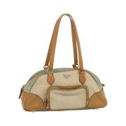 Pre-owned Cotton handbags Prada Vintage , Beige , Dames