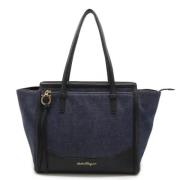 Pre-owned Denim shoulder-bags Salvatore Ferragamo Pre-owned , Black , ...