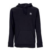 Zwarte Trefoil Hoodie Lichtgewicht Sweatshirt Adidas , Black , Heren