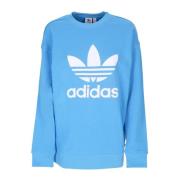 Blauwe Lichtgewicht Crewneck Sweatshirt Adidas , Blue , Dames