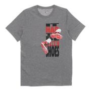 Carbon Heather Crew Neck T-shirt Jordan , Gray , Heren