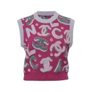 Pre-owned Wool tops Chanel Vintage , Pink , Dames