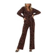 Valerie Pes 163 Jumpsuit Zwart Aaiko , Multicolor , Dames