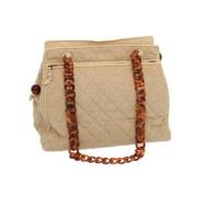 Pre-owned Leather chanel-bags Chanel Vintage , Beige , Dames