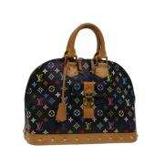 Pre-owned Canvas handbags Louis Vuitton Vintage , Black , Dames