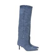 Pre-owned Cotton boots Alexander Wang Pre-owned , Blue , Dames