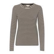 Gestreept T-shirt met lange mouwen French Oak Part Two , Multicolor , ...