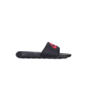 Comfort Slide Slippers Zwart/Rood Nike , Black , Heren