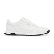 Leren Zayn Sneakers - Wit Hugo Boss , White , Heren