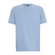 Katoenen T-shirt - Les Bleus Hugo Boss , Blue , Heren