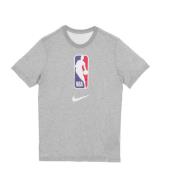 Grijze Heather Heren T-shirt NBA Logo Nike , Gray , Heren