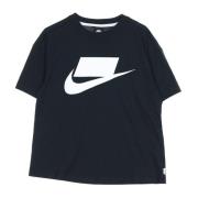 Donker Obsidian/Wit Dames T-shirt Nike , Black , Dames