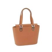 Pre-owned Leather handbags Salvatore Ferragamo Pre-owned , Orange , Da...