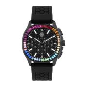 Herenhorloge $pectre Chrono Rainbow Philipp Plein , Black , Heren