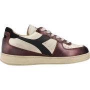 Lage Vieze Basketbalsneakers Diadora , Brown , Dames