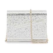 Glittered Candy Clutch Tas Jimmy Choo , Gray , Dames