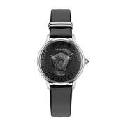 Medusa Alchemy Zwart Zilver Horloge Versace , Black , Heren