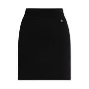 Rok met logo Dolce & Gabbana , Black , Dames