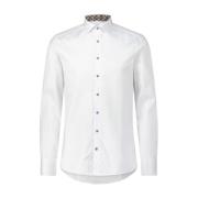 Klassiek Slim-Fit Katoenen Overhemd Stenströms , White , Heren