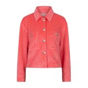 Grafische Print Blazer Jas Aardbei Esqualo , Red , Heren