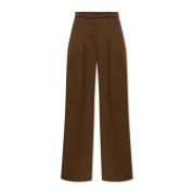 Wollen broek Axe Max Mara , Brown , Dames