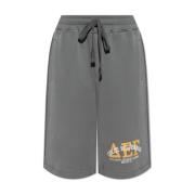 Gedrukte shorts Dolce & Gabbana , Gray , Heren