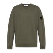 Sweatshirt met logo Stone Island , Green , Heren